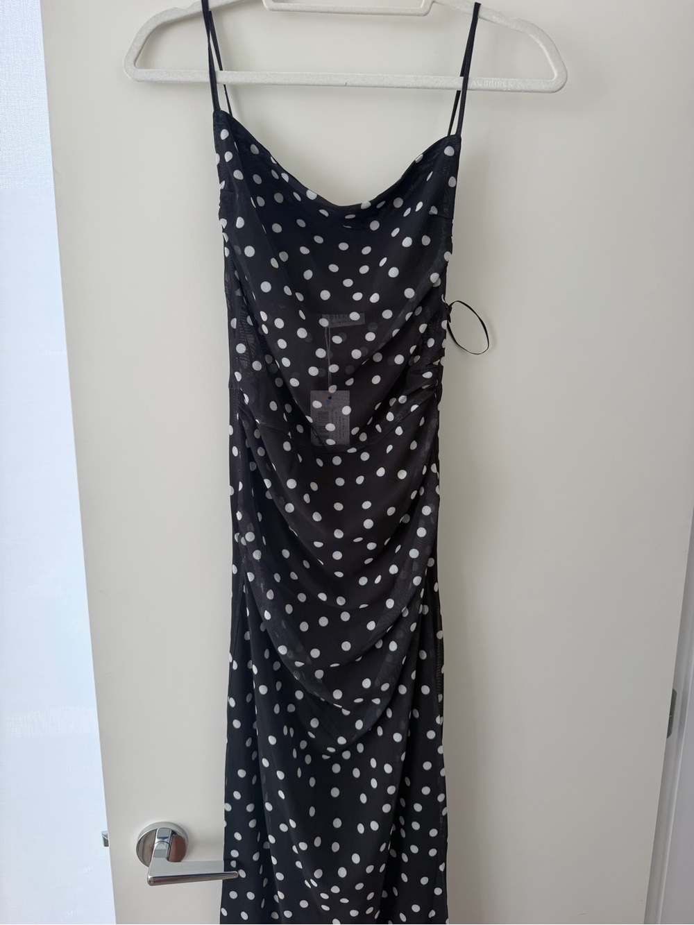 Loralei Maxi Dress - Black/White Polka Dot - US6 - Picture 4 of 5
